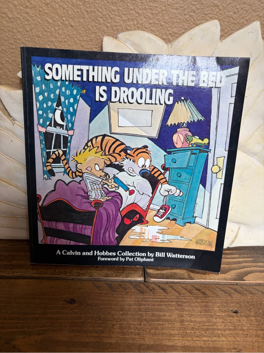 Calvin and Hobbes 1980’s Something Under The Bed Is Drooling Book